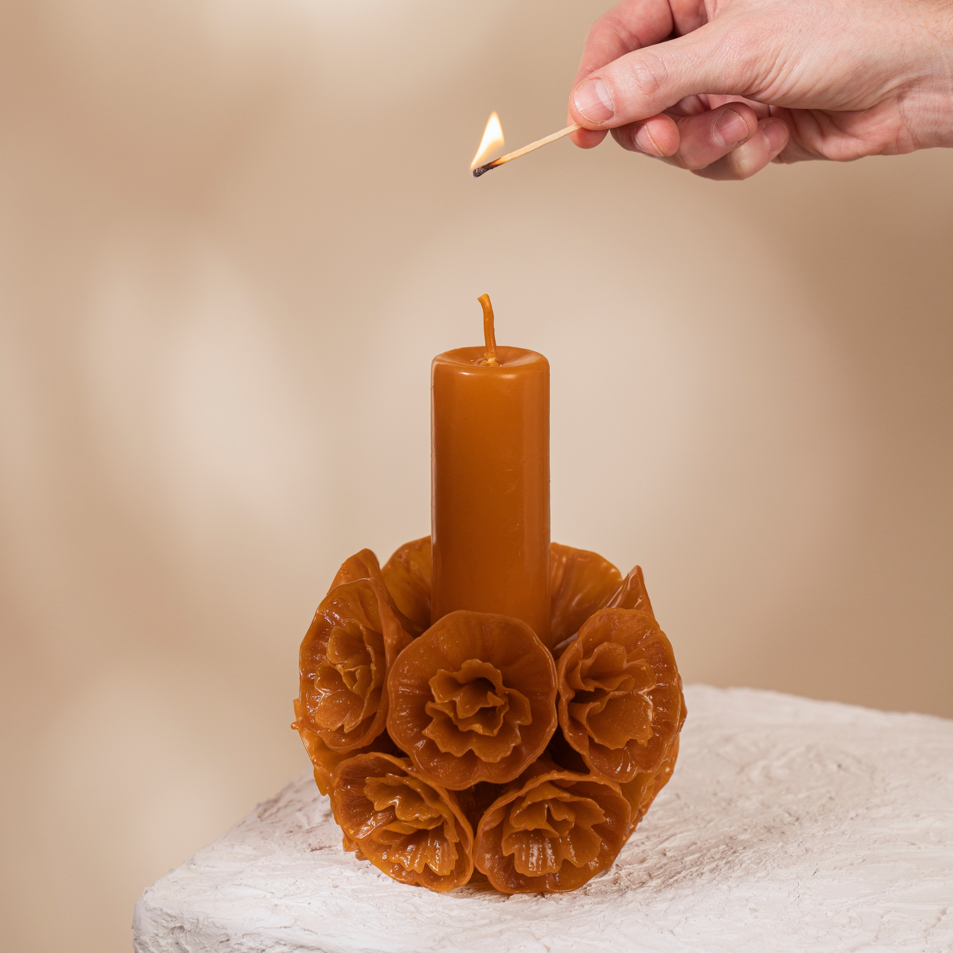 Carnation Tower Candle