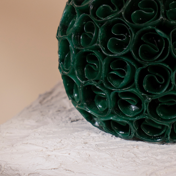 Large Floral Ball Candle