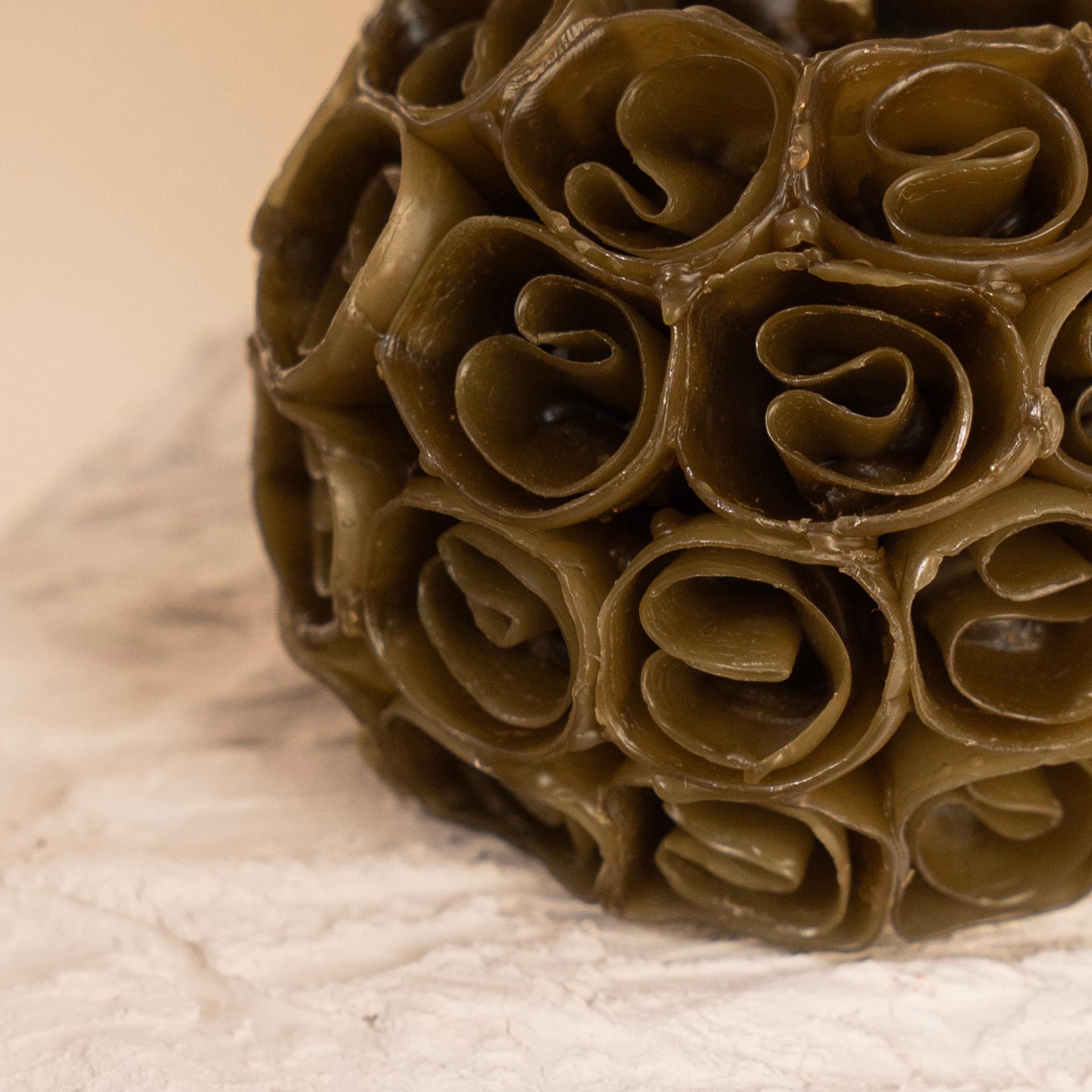 Small Floral Ball Candle
