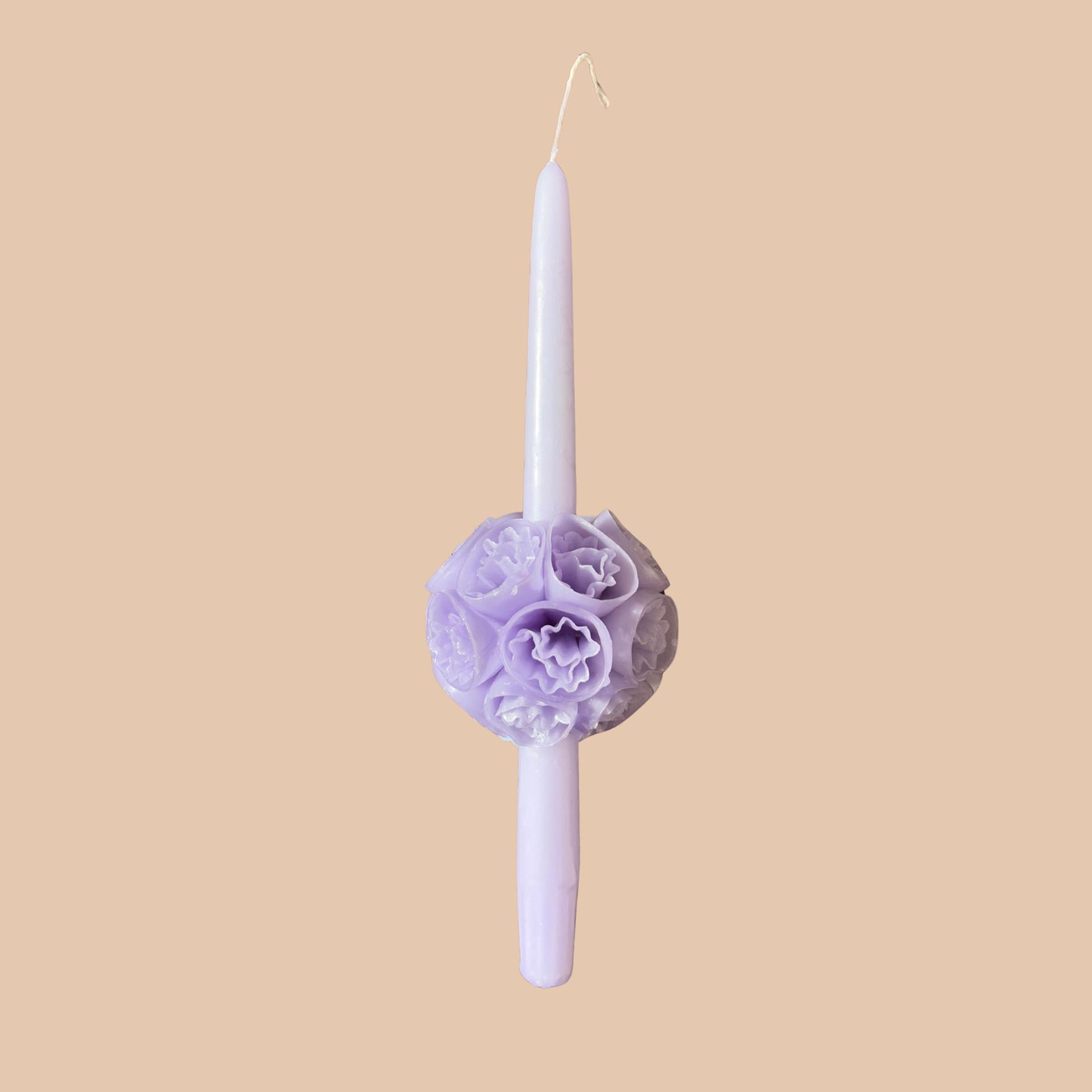 Medium flowered candle