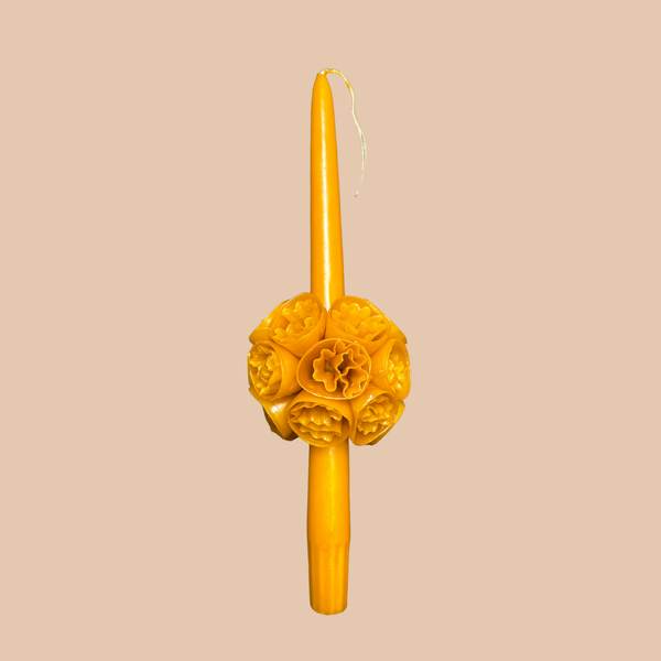 Medium flowered candle