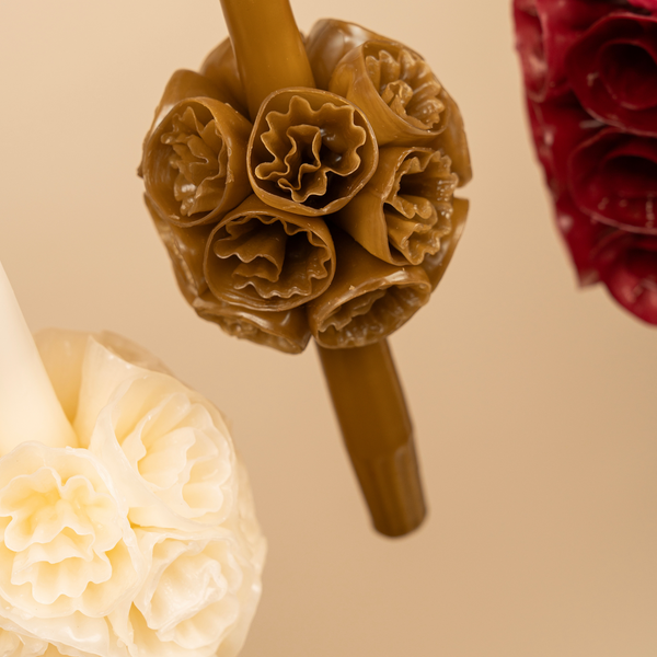 Medium flowered candle