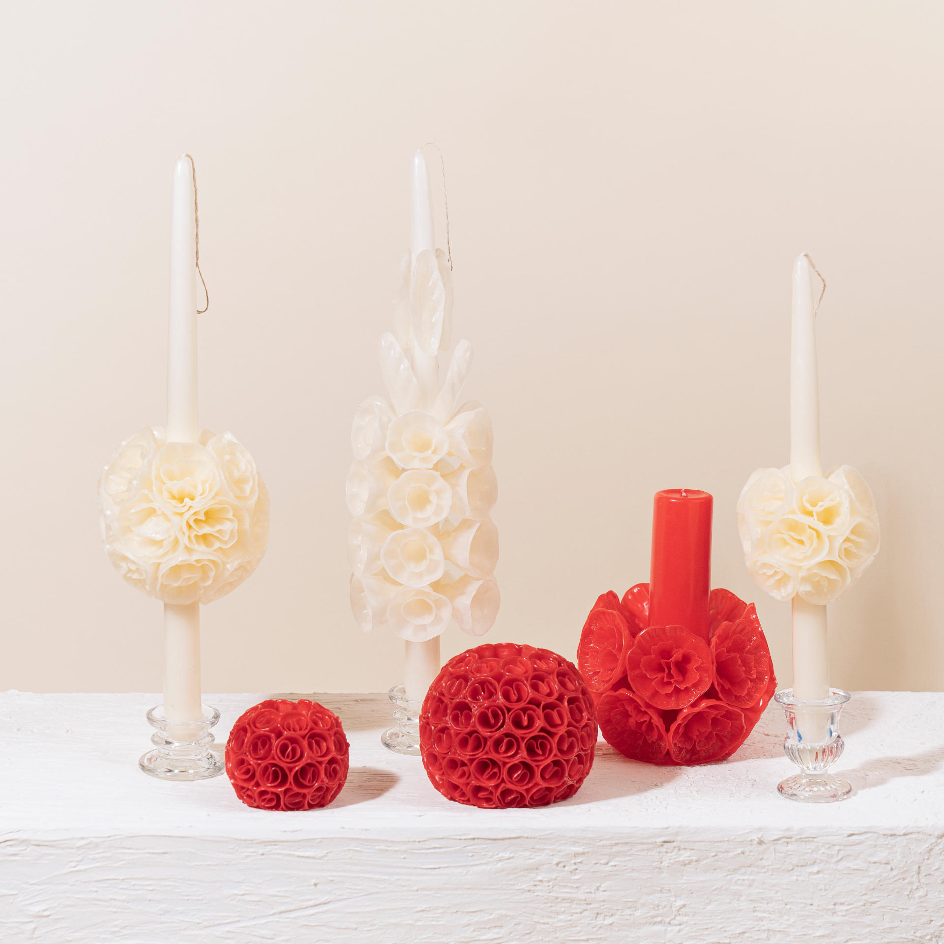 Carnation Tower Candle