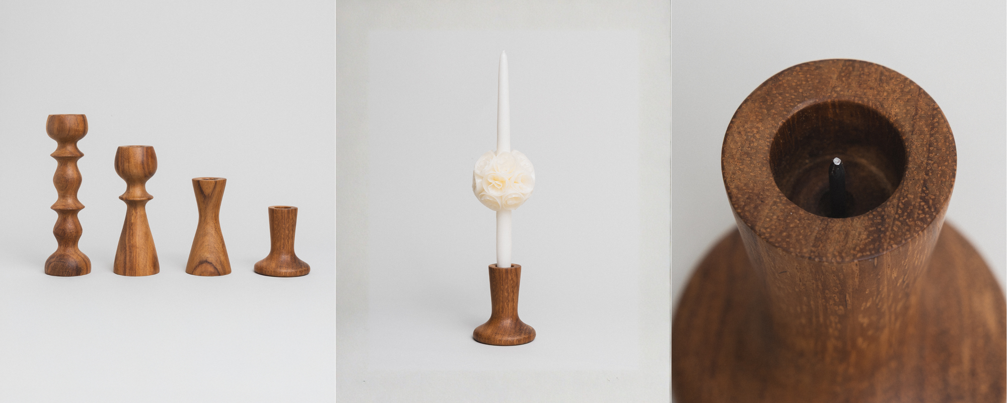 Candelabro de madera