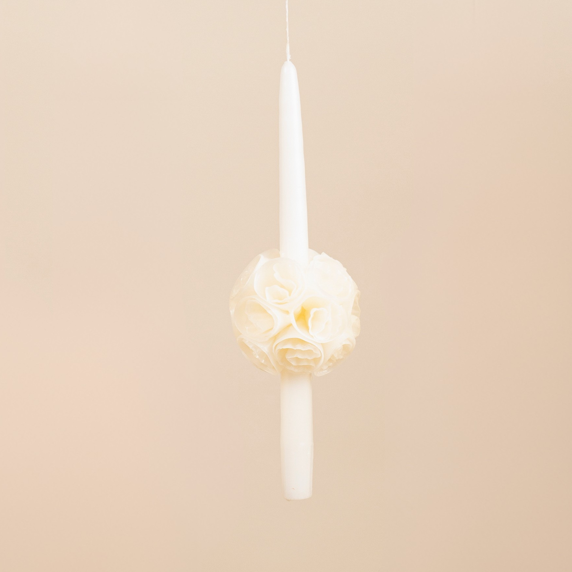 Medium flowered candle