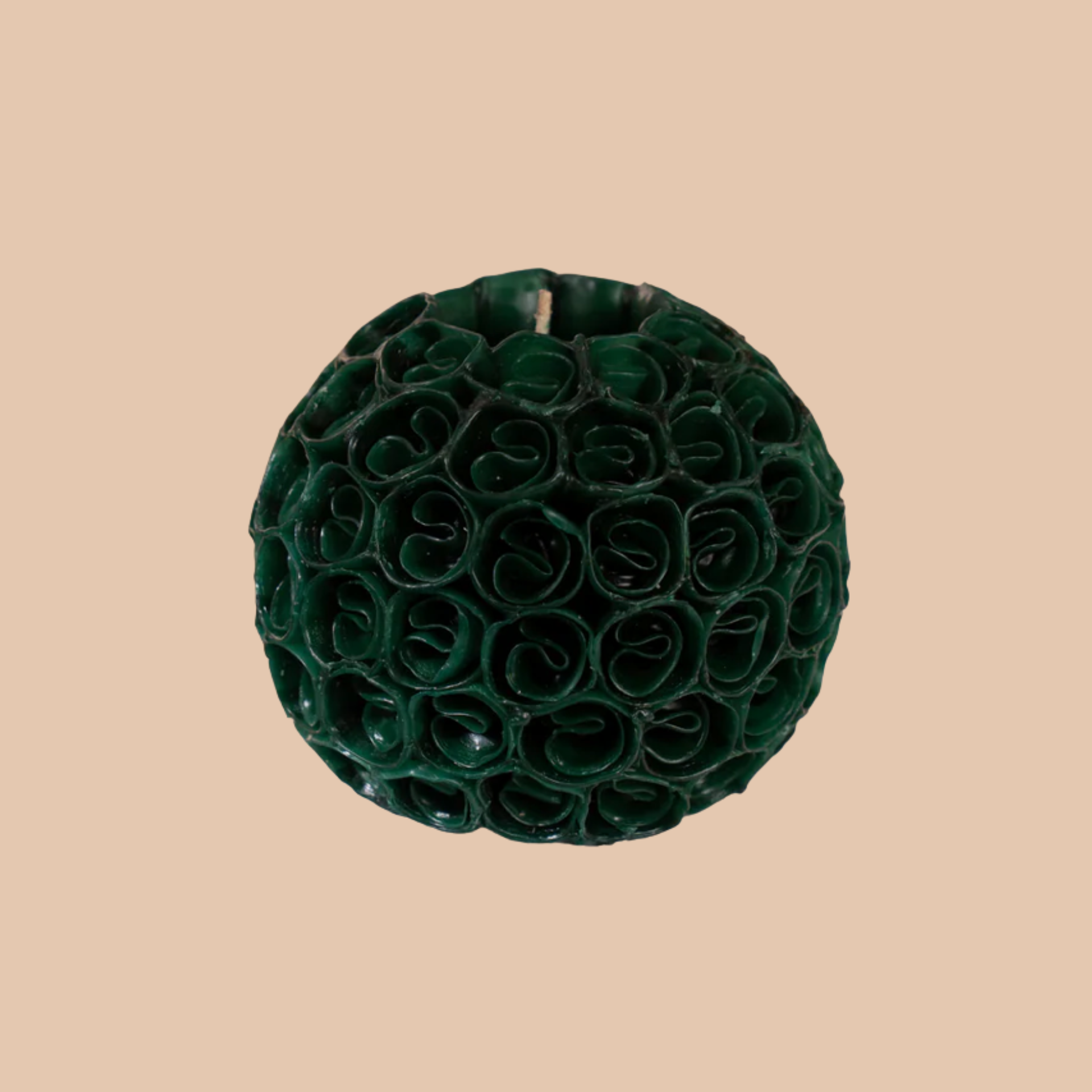 Small Floral Ball Candle