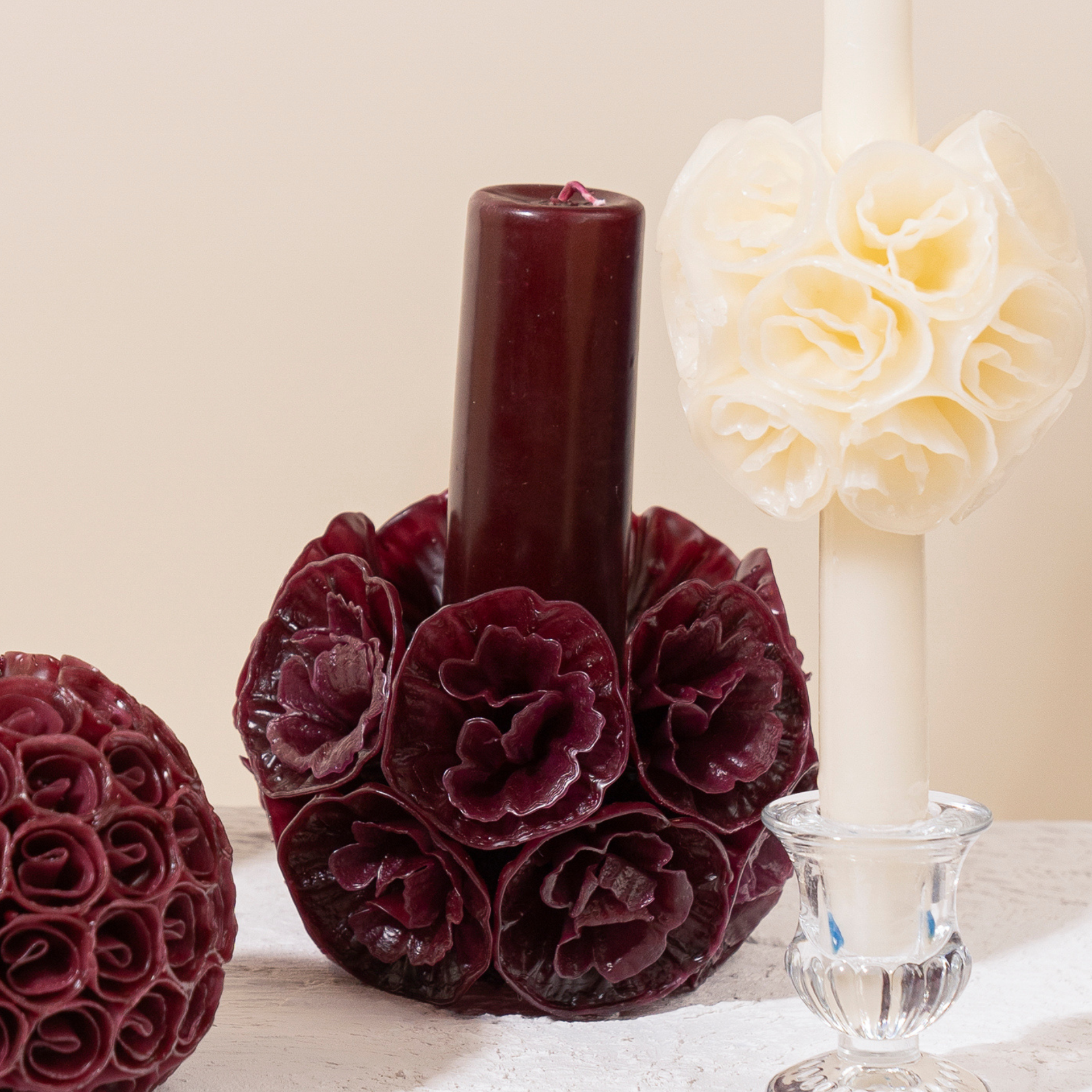Carnation Tower Candle