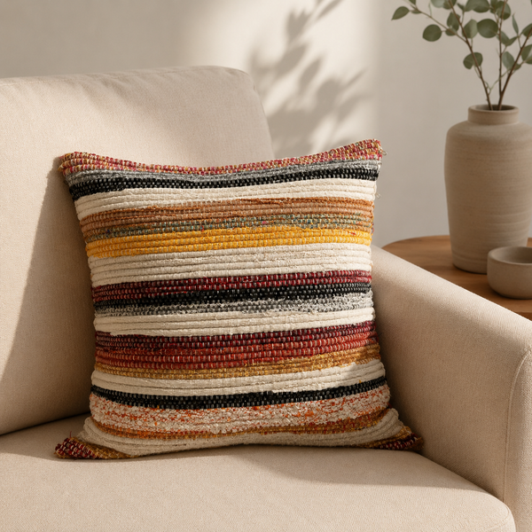 Textile Art Cushion Cover 55x55 cm