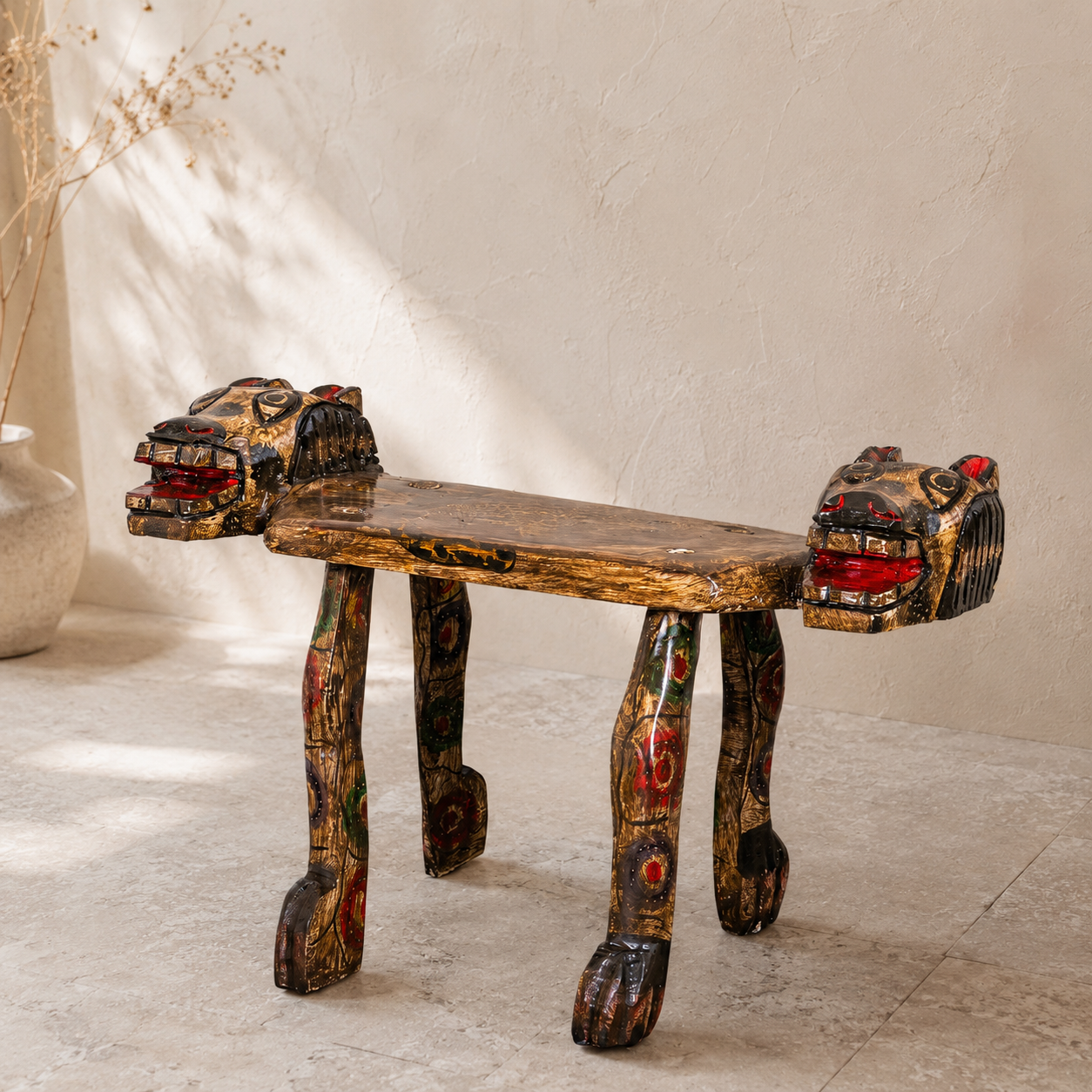 Benches with Animal Faces