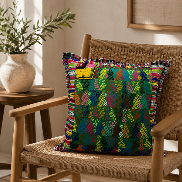 Embroidered Cushion Cover 50x50 cm