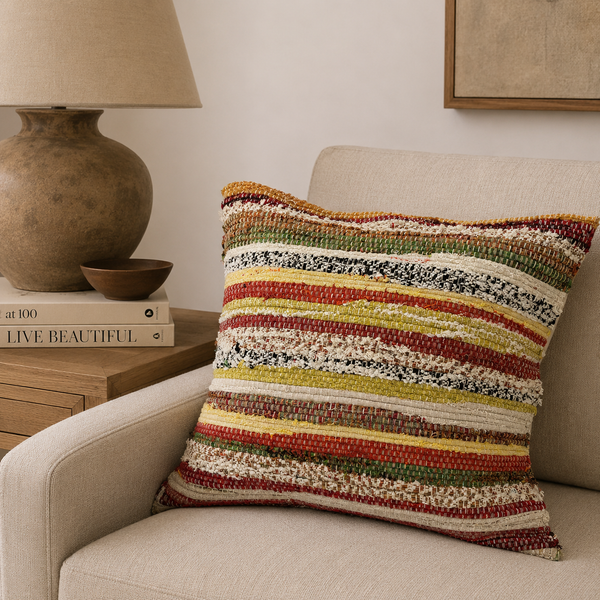 Textile Art Cushion Cover 55x55 cm
