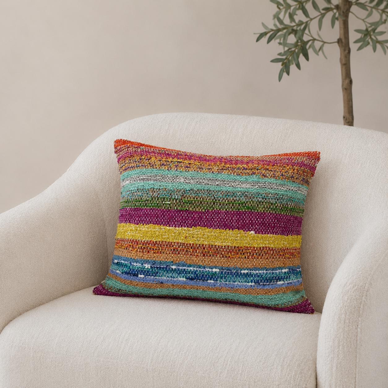 Funda Cojín Arte Textil 55X55 cm