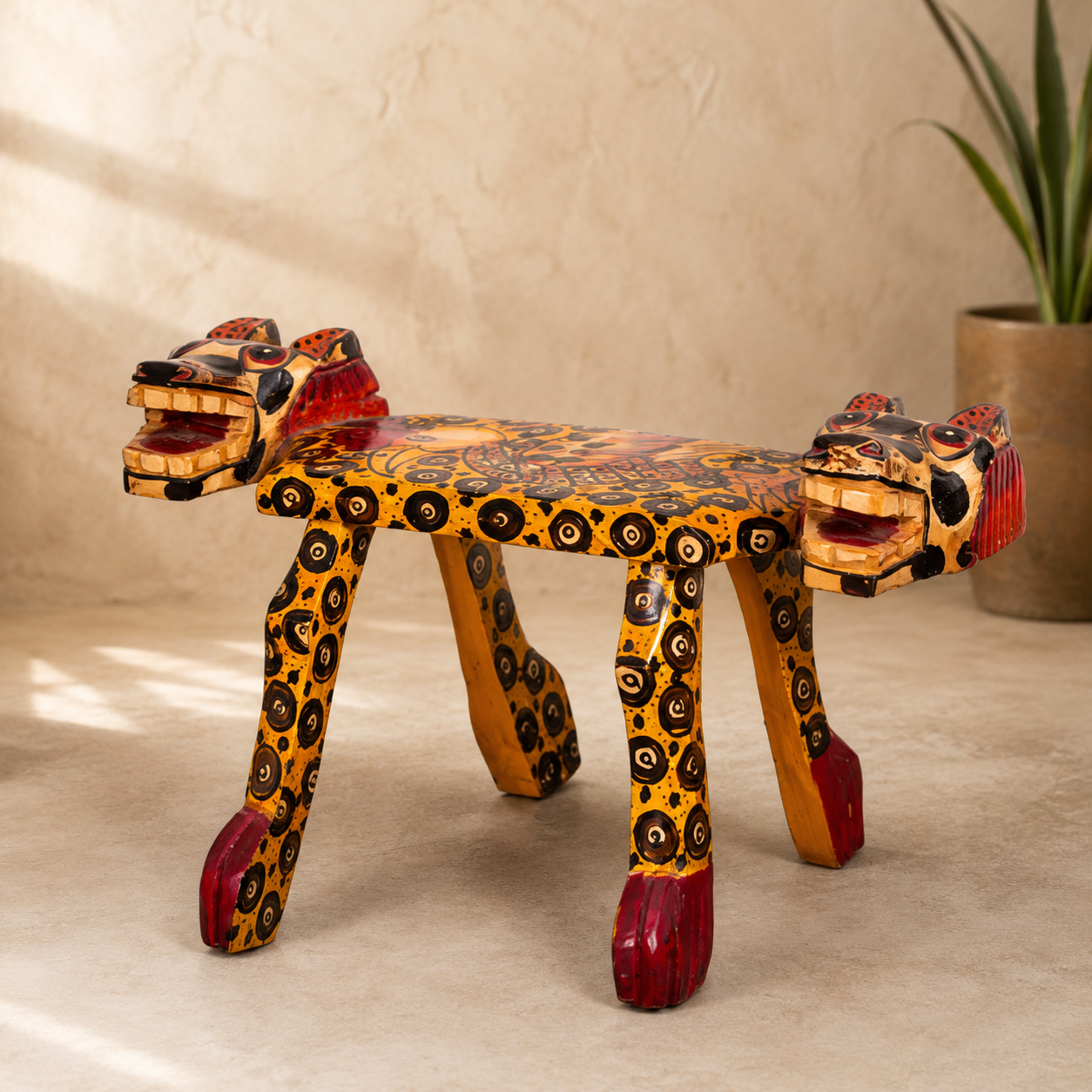 Benches with Animal Faces