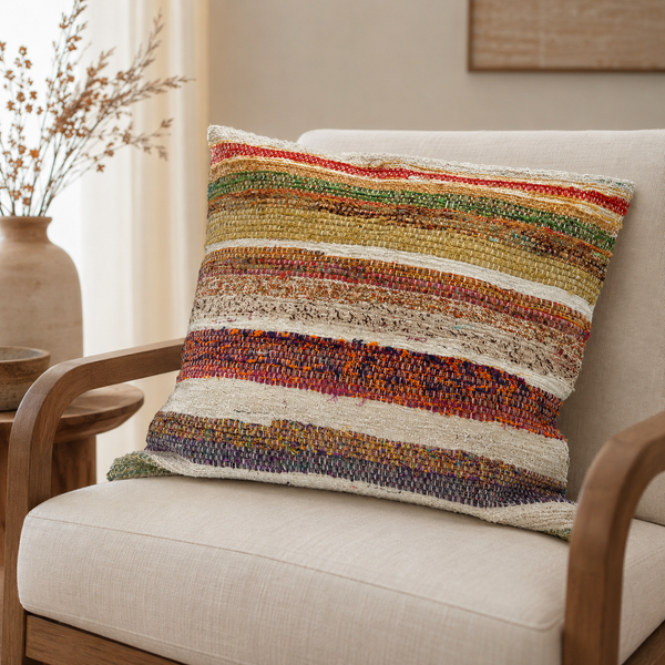Textile Art Cushion Cover 55x55 cm