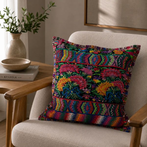 Embroidered Cushion Cover 50x50 cm