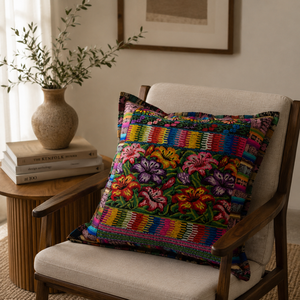 Embroidered Cushion Cover 50x50 cm
