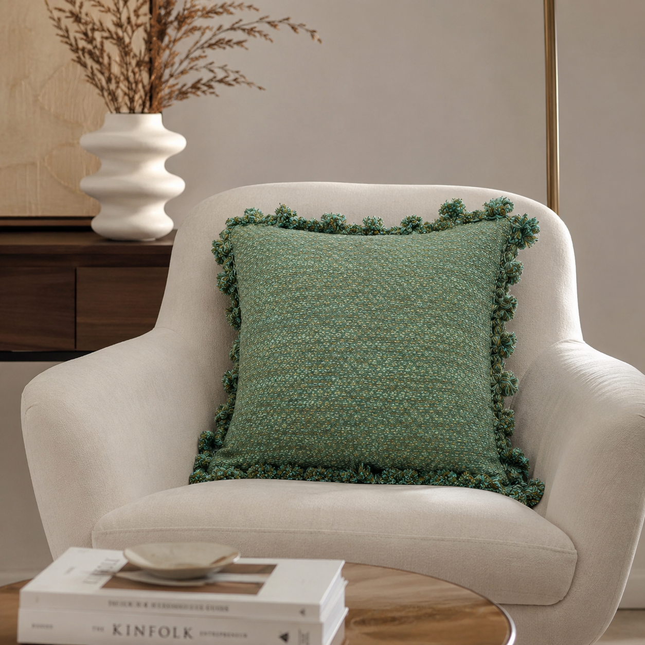 Cushion Cover with Tassels 45x45 cm