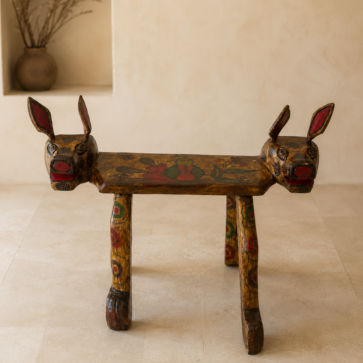 Benches with Animal Faces