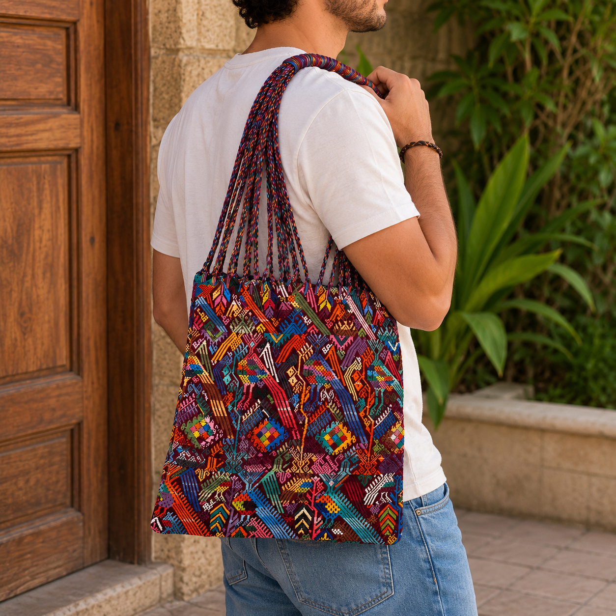 Embroidered Tote Bag