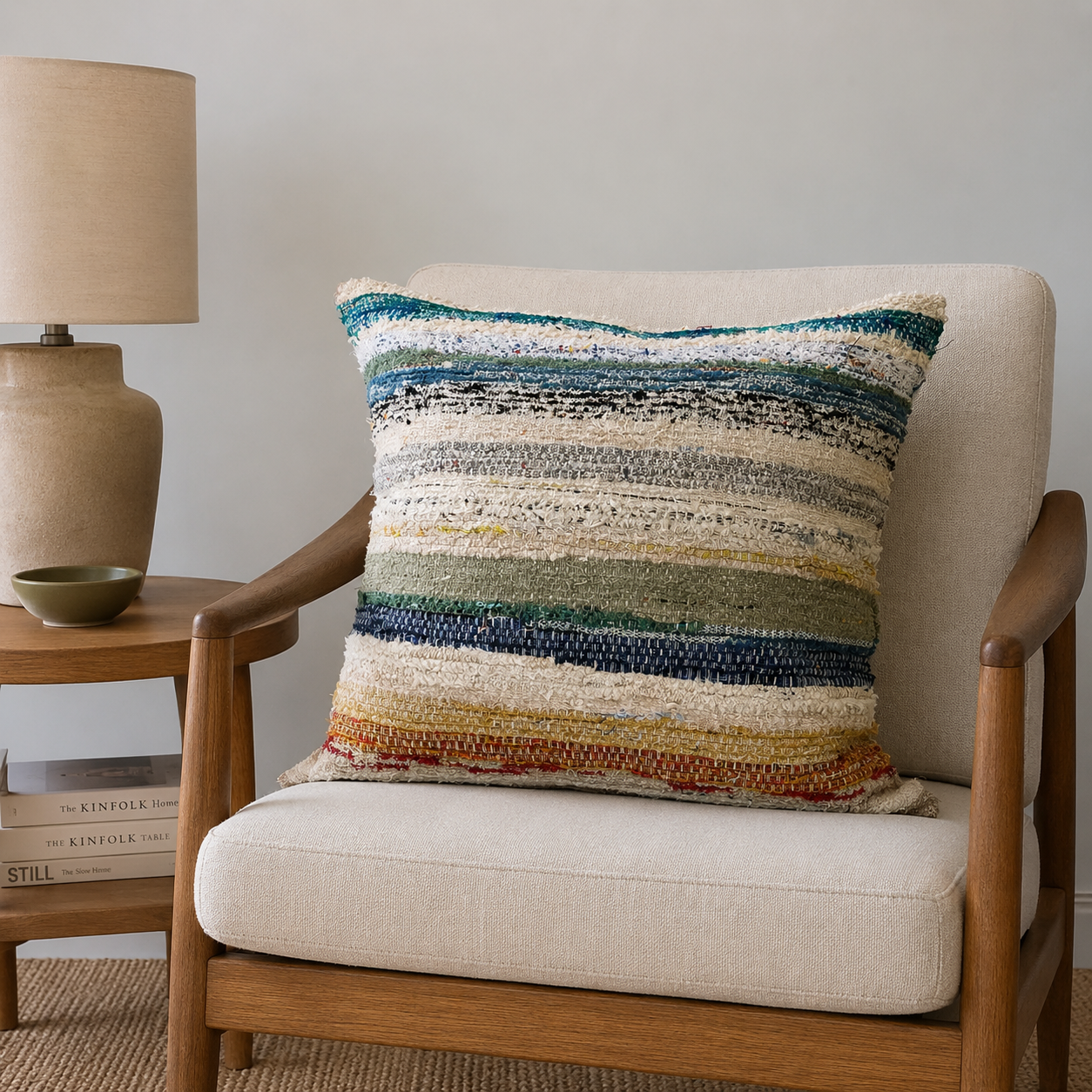 Textile Art Cushion Cover 55x55 cm