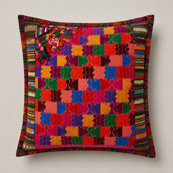 Embroidered Cushion Cover 50x50 cm