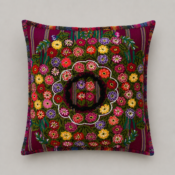 Embroidered Cushion Cover 50x50 cm