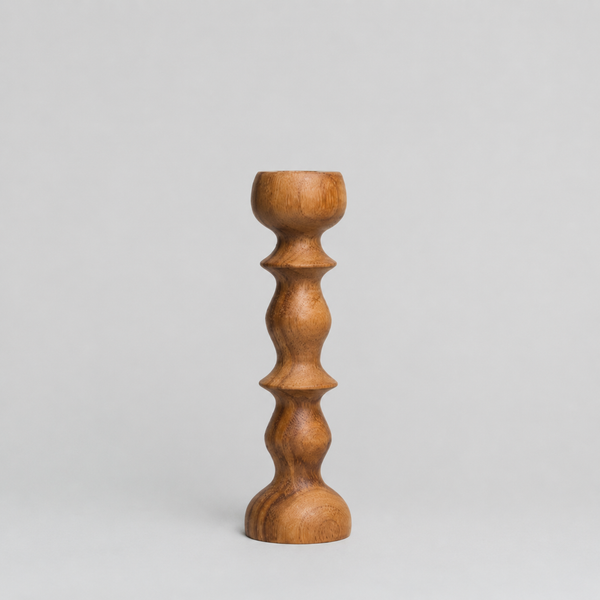 Wooden candle holder