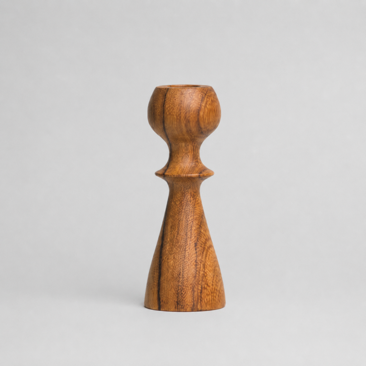 Wooden candle holder