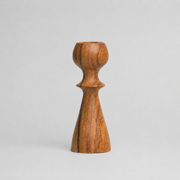 Wooden candle holder