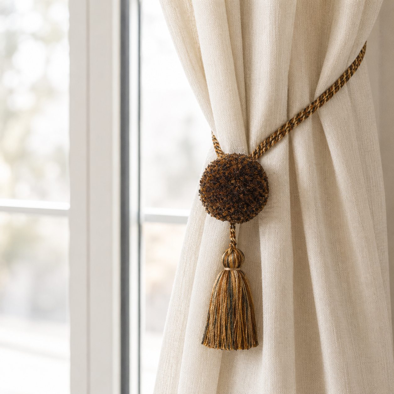 Borla Pompon de algodón (pack de 2)