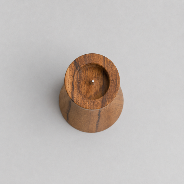 Wooden candle holder