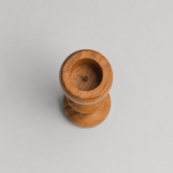 Wooden candle holder