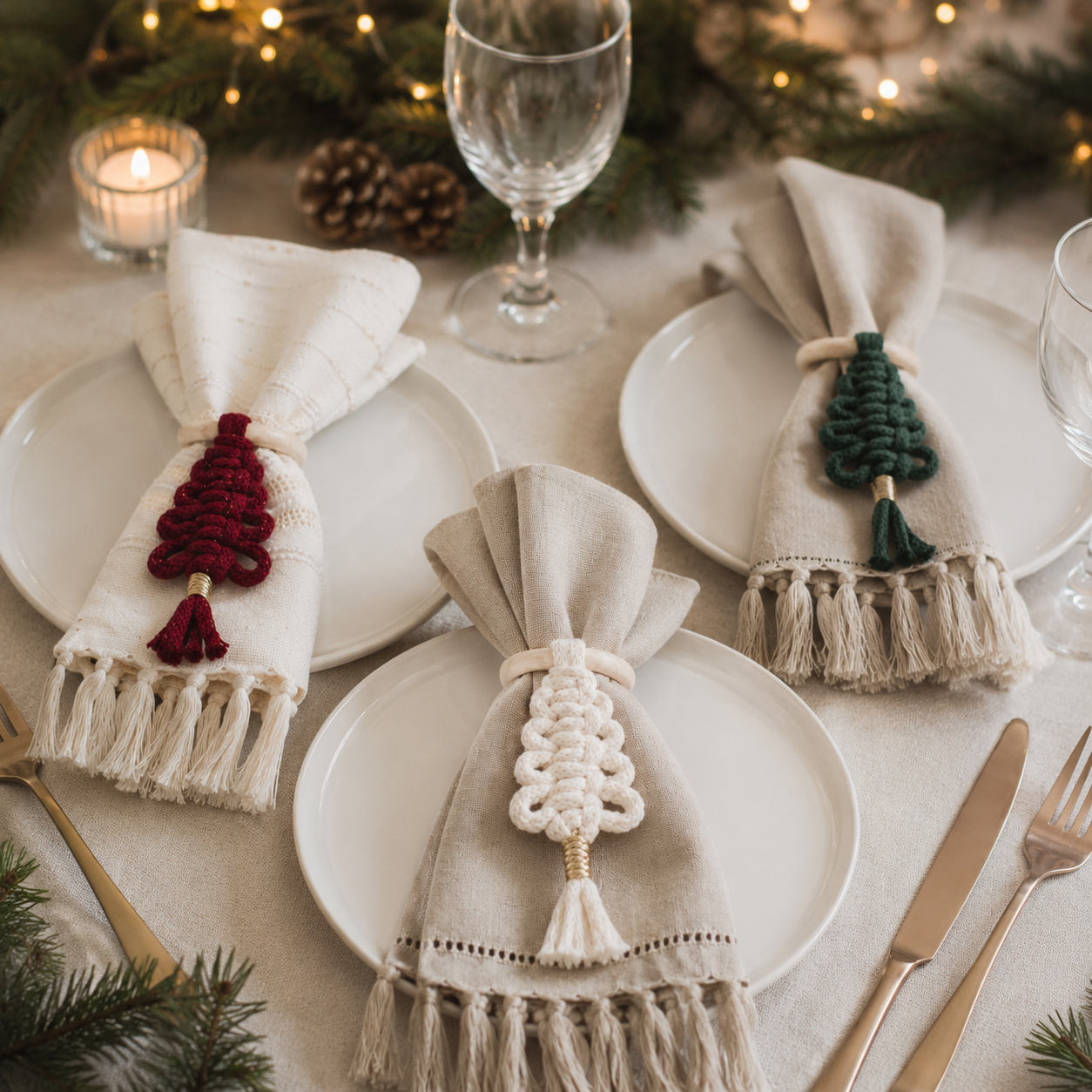 Servilleteros de Navidad (Pack de 3)