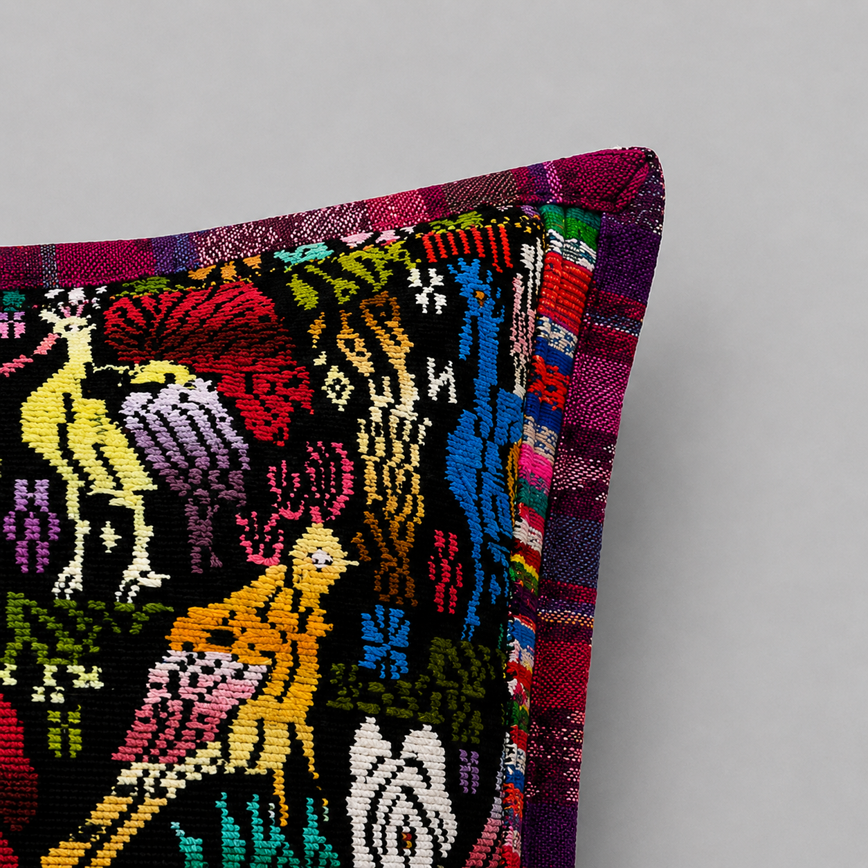 Embroidered Cushion Cover 50x50 cm