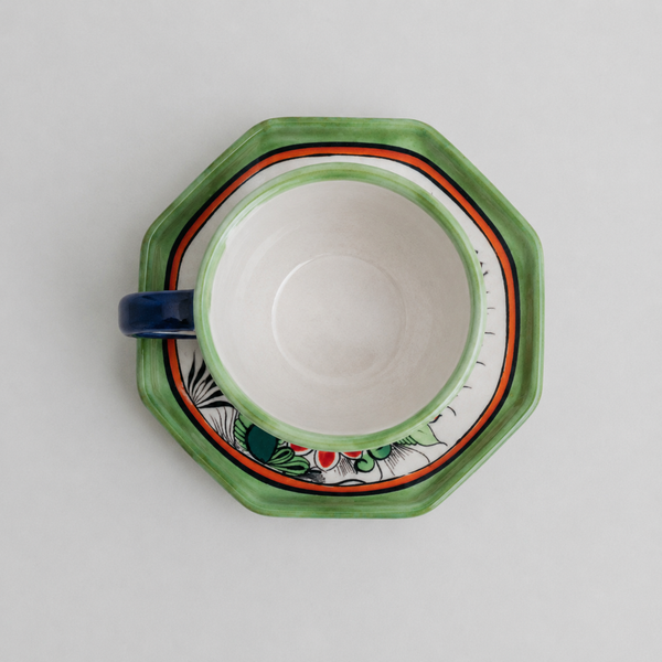 Taza con Porcelana Colibrí