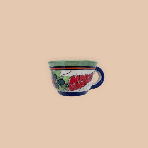 Taza con Porcelana Colibrí