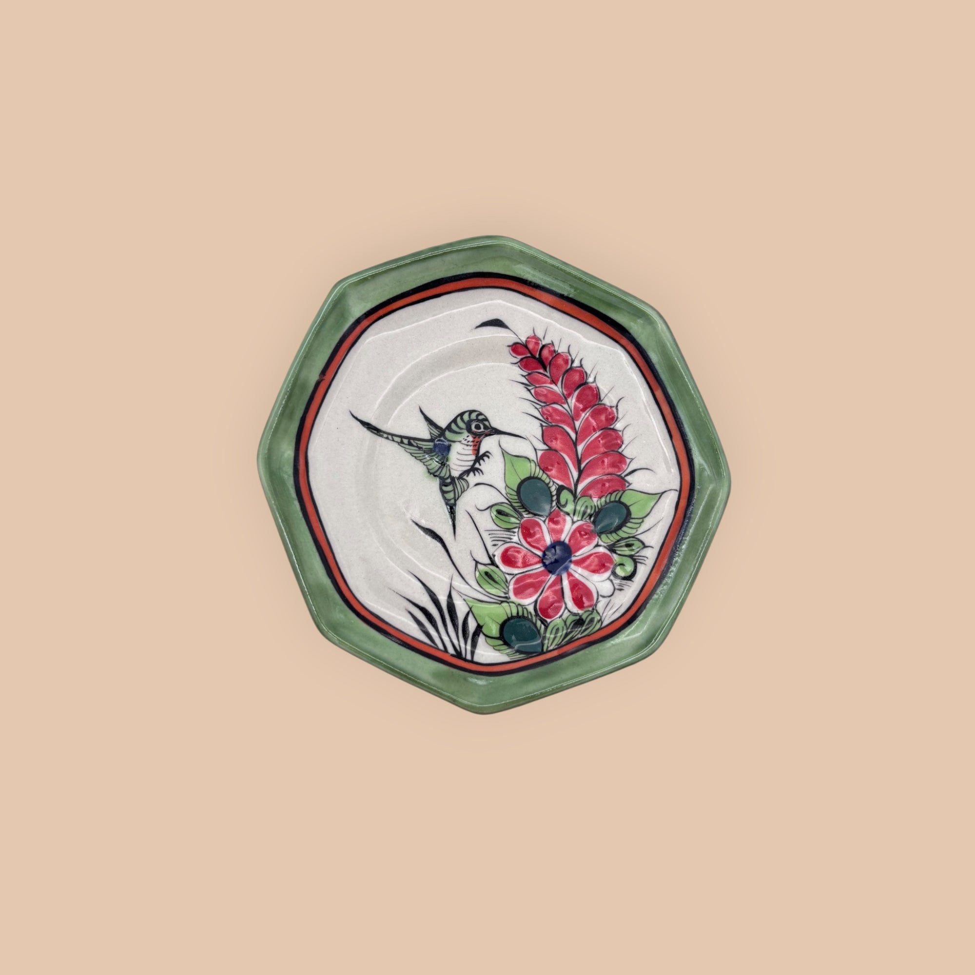 Taza con Porcelana Colibrí