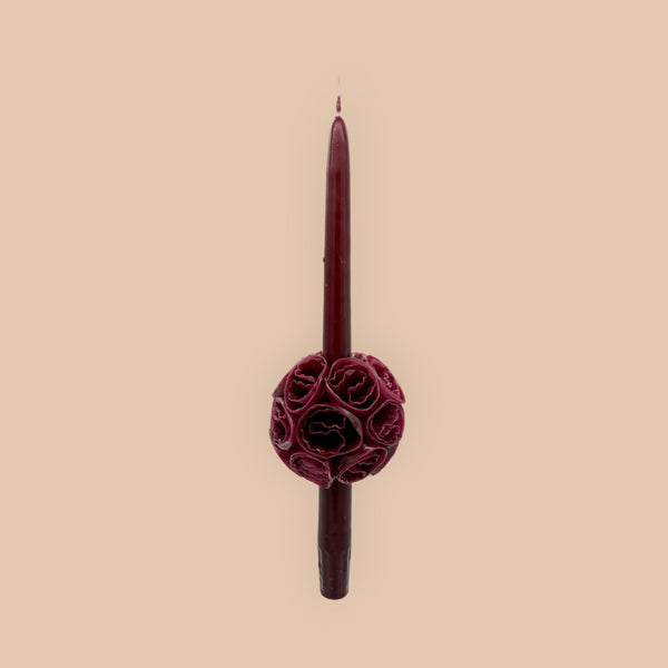 Medium flowered candle