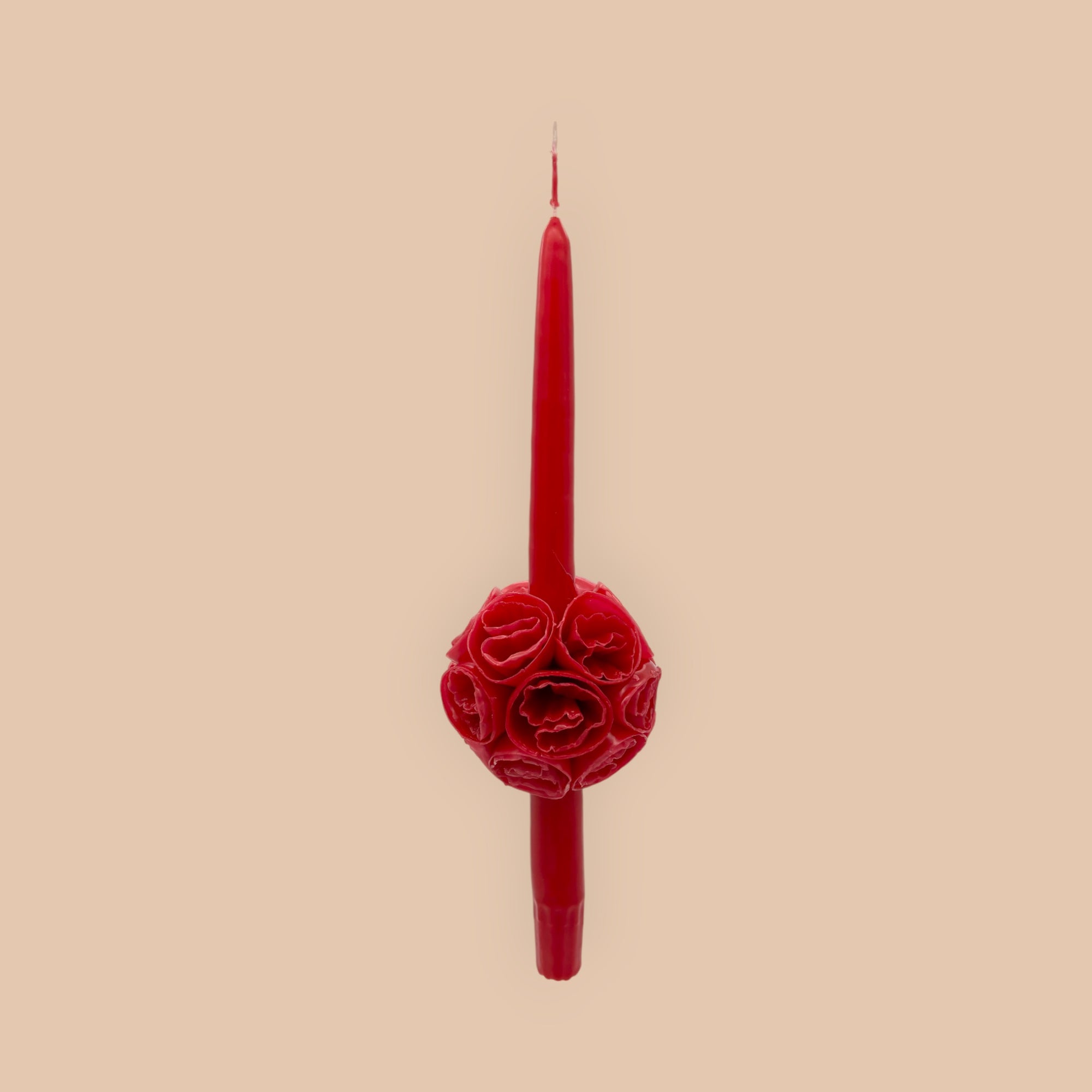 Medium flowered candle