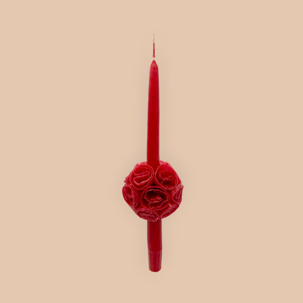 Medium flowered candle