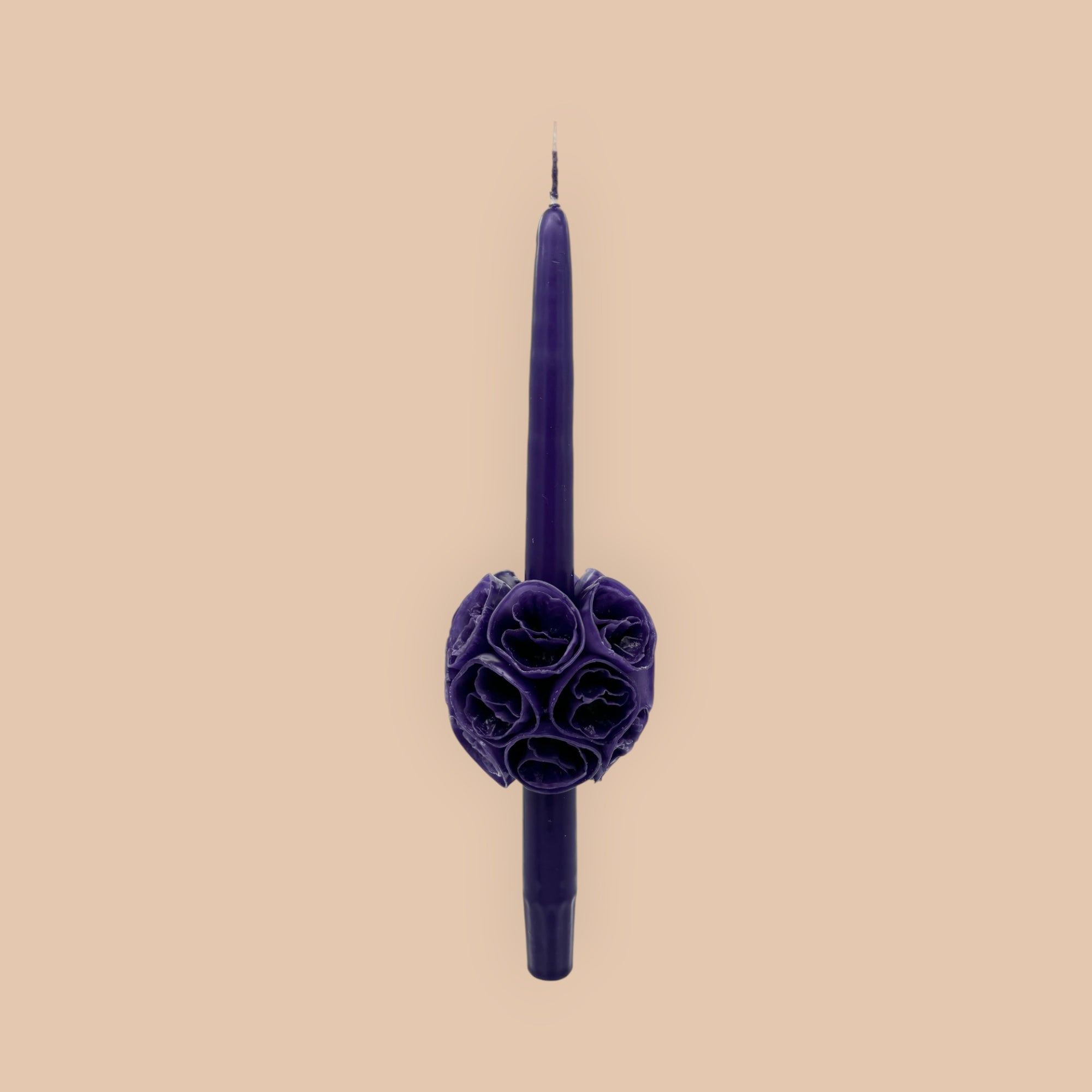 Medium flowered candle
