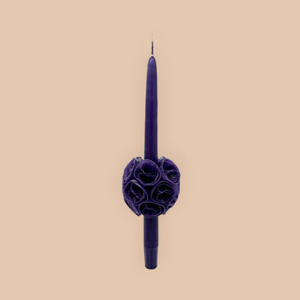Medium flowered candle